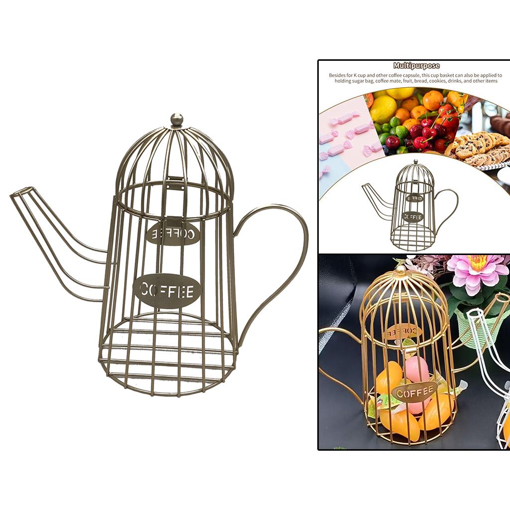 Coffee Pod Organizer Holder  Capsule Storage Basket Coffee Cup Basket L