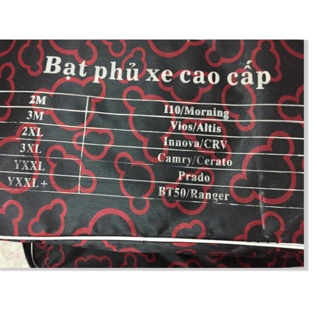 Bạt Phủ Xe Ô Tô 2 Lớp Tráng Bạc chống nóng Cao Cấp