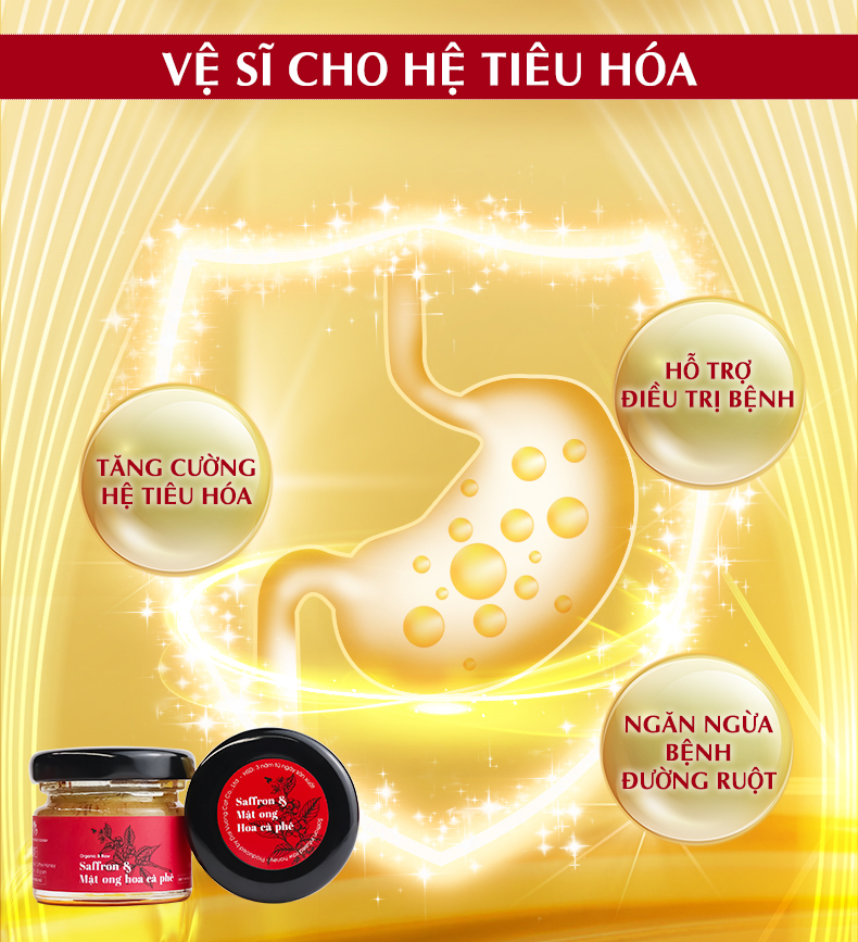 Saffron ngâm mật ong Kingdom Herb chính hãng thượng hạng nguyên chất 100% hộp 40g (Tặng bình nước thủy tinh)