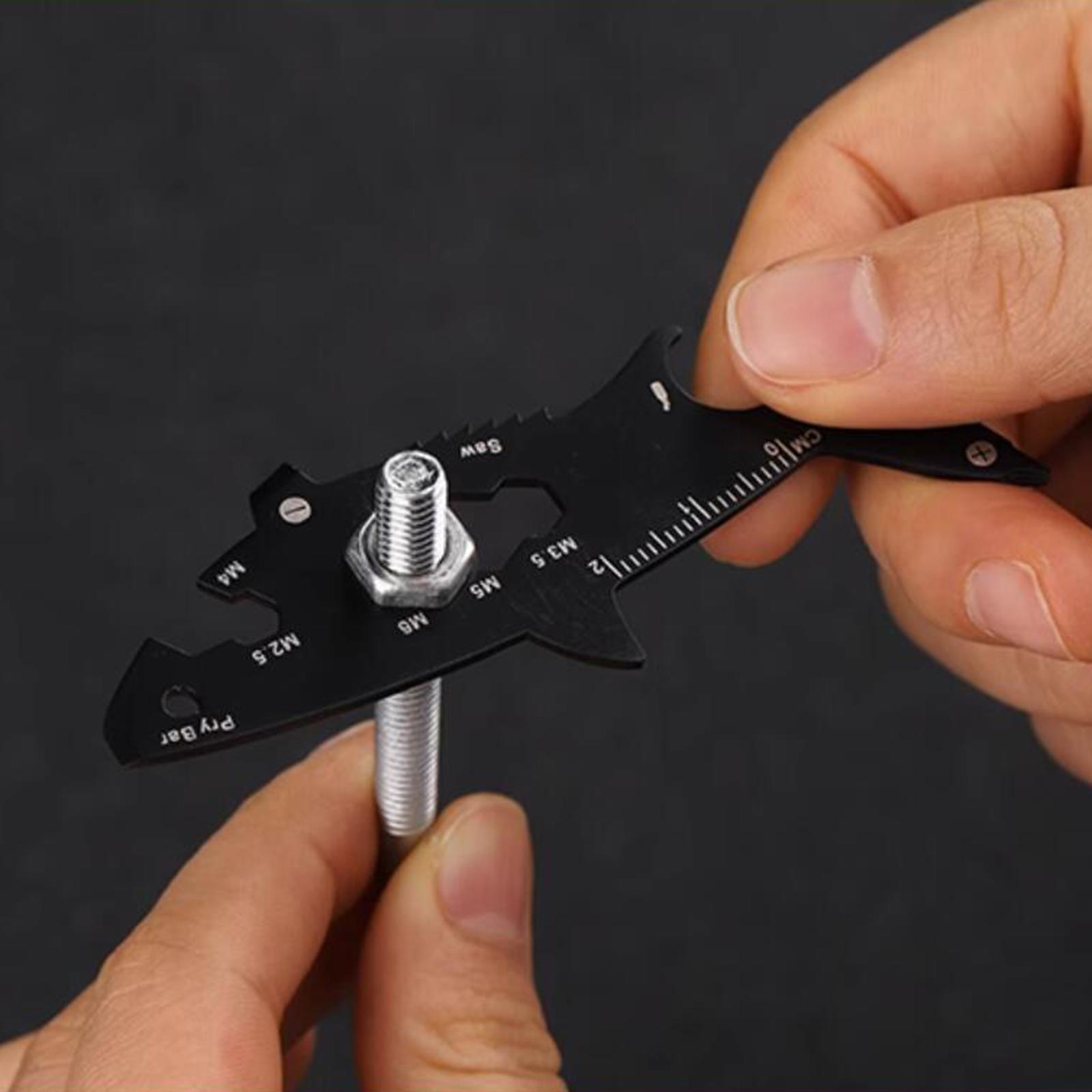 Multitool for Keychain Survival Pocket Tool for Hiking Travel Mountaineering