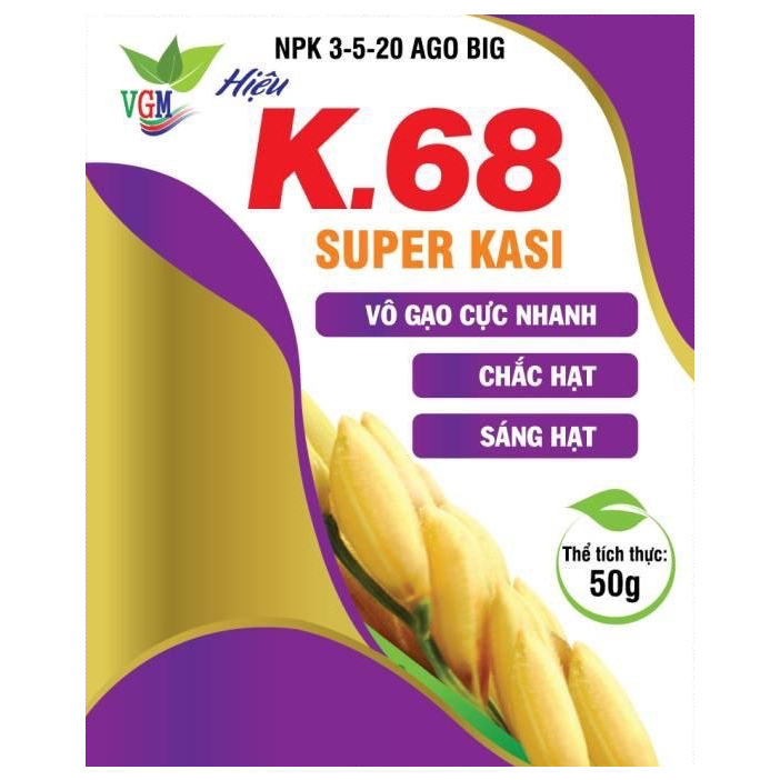 Phân bón NPK hiệu K.68 Super Kasi 50G