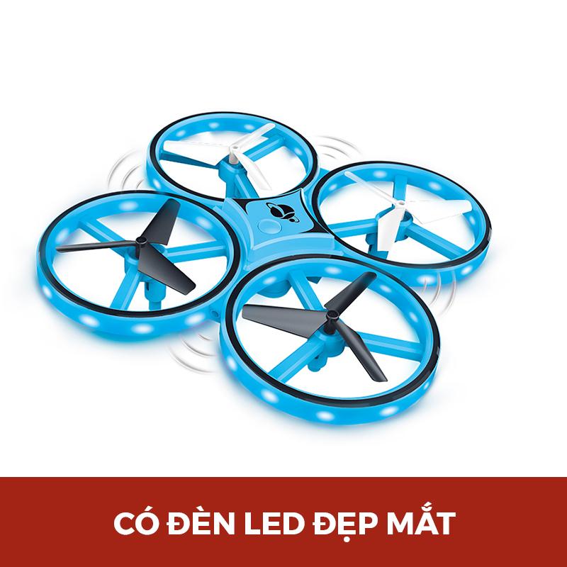 Đồ Chơi Drone Dazzling Điều Khiển Bằng Đồng Hồ (Xanh Dương) VECTO VT010B/BL