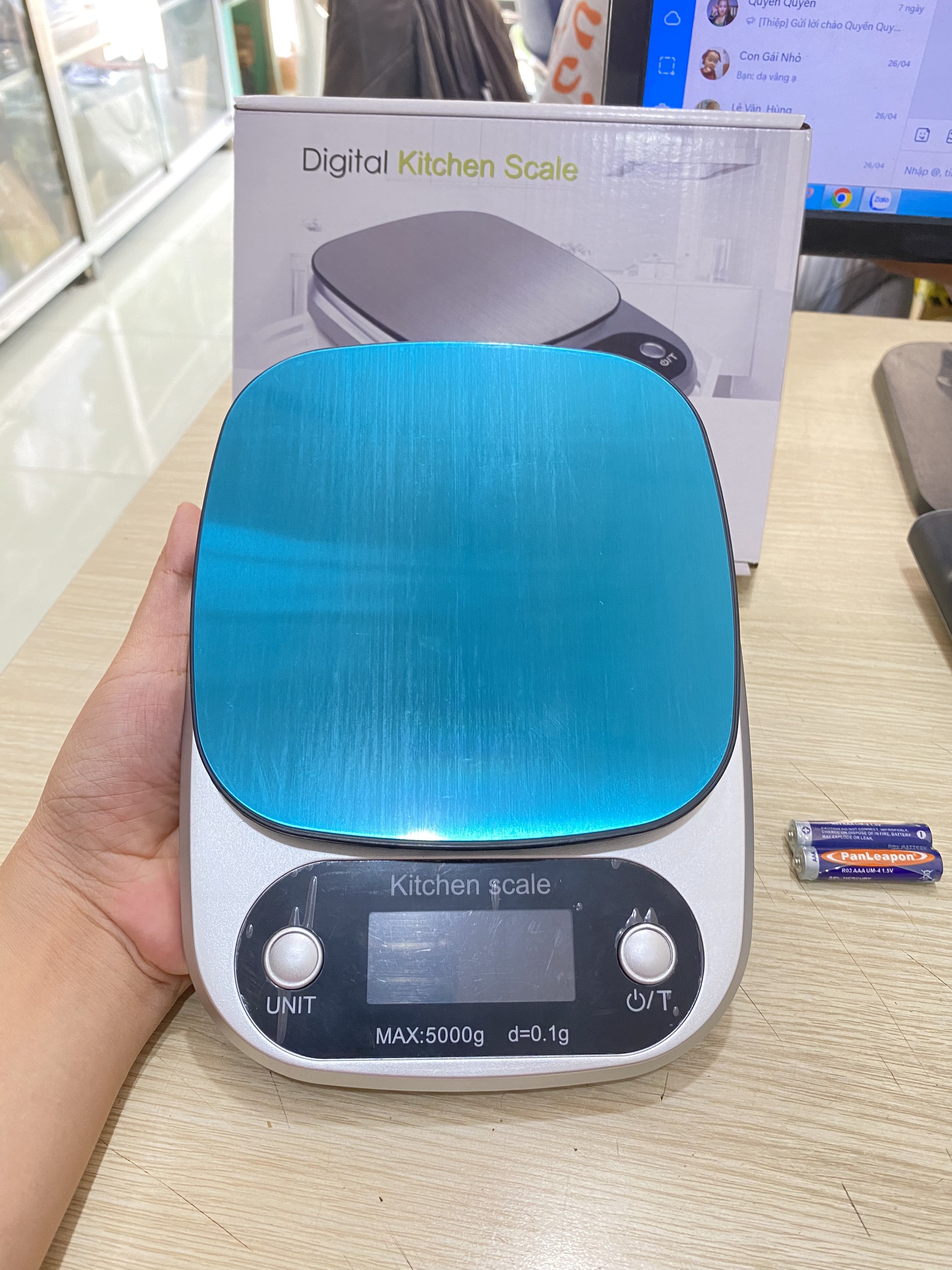 Cân Tiểu Ly Điện Tử Mini Định Lượng Từ 1Gram Đến 5Kg Cân Tiểu Ly Nhà Bếp