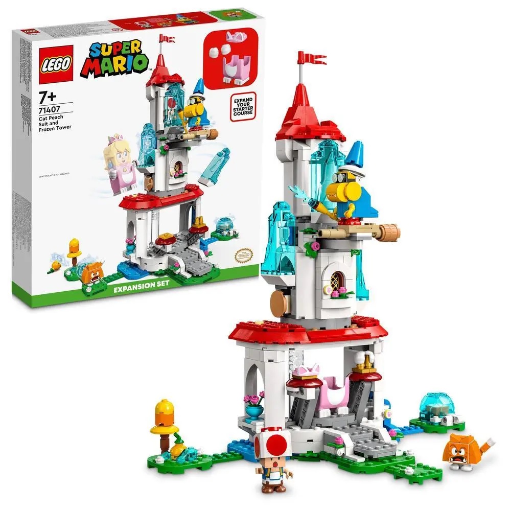 LEGO - SUPERMARIO - 71407- Bộ đồ Cat Peach và Bộ mở rộng Tháp Frozen