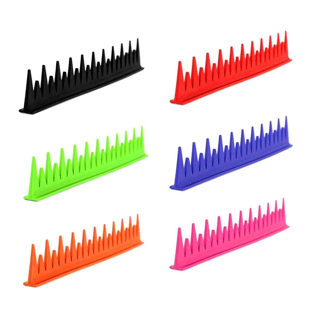 Motorcycle Dirt Bike Helmets Mohawks Spikes Rubber Sticker Black