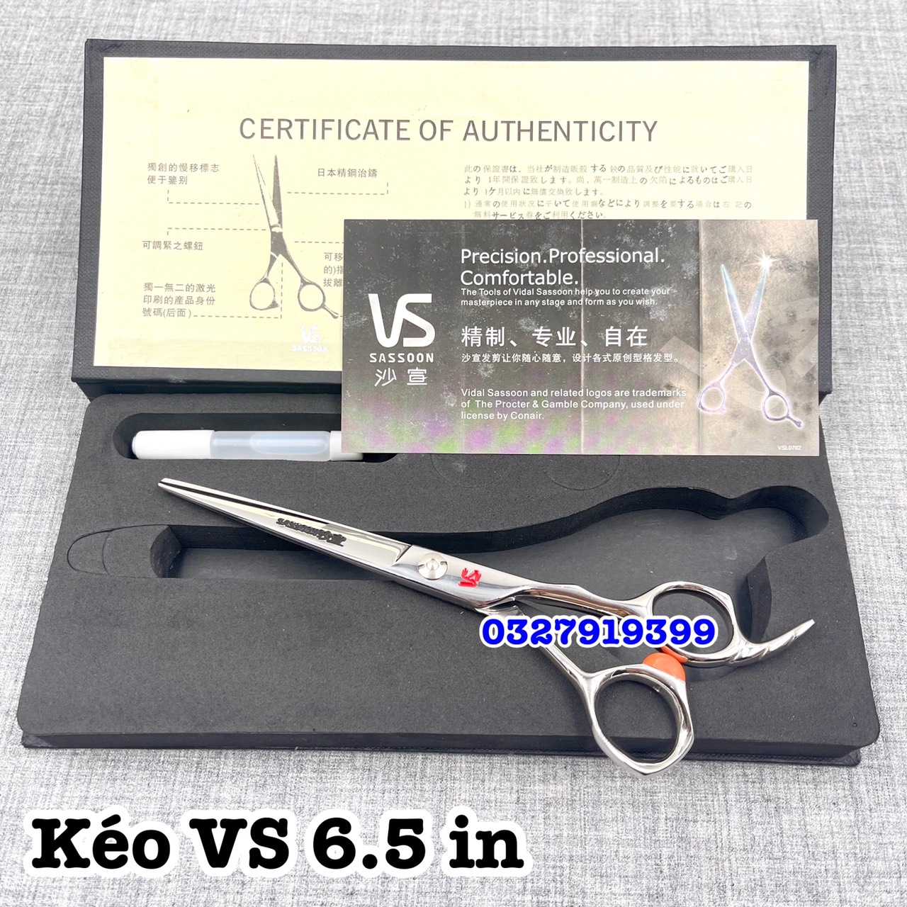 Kéo cắt tóc cao cấp VS 6.5 in