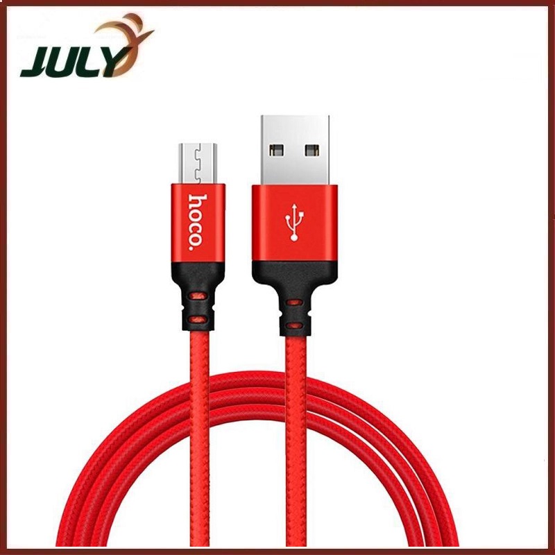 CÁP SẠC HOCO X14 MICRO USB - CÁP SẠC DÂY DÙ DÀNH CHO ĐIỆN THOẠI 1M, 2M (MÀU NGẪU NHIÊN) - JL - HÀNG CHÍNH HÃNG