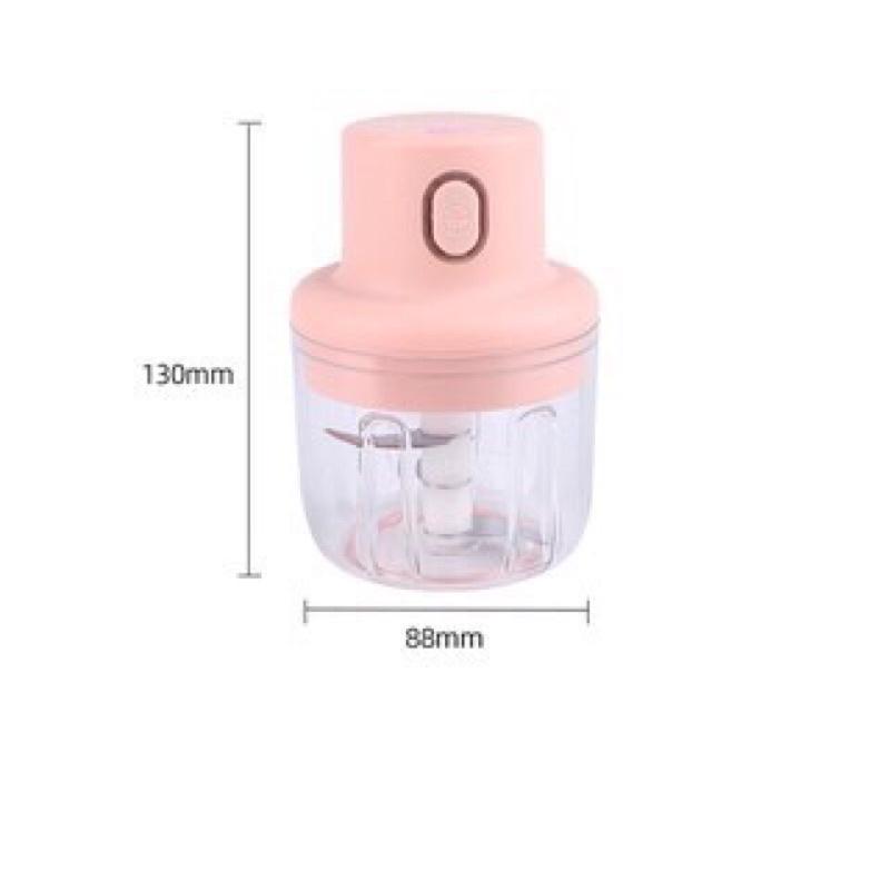 Máy Xay Thịt Cầm Tay Mini Tích Điện 250ml - Máy Xay Tỏi Ớt Đa Năng Có Cổng USB