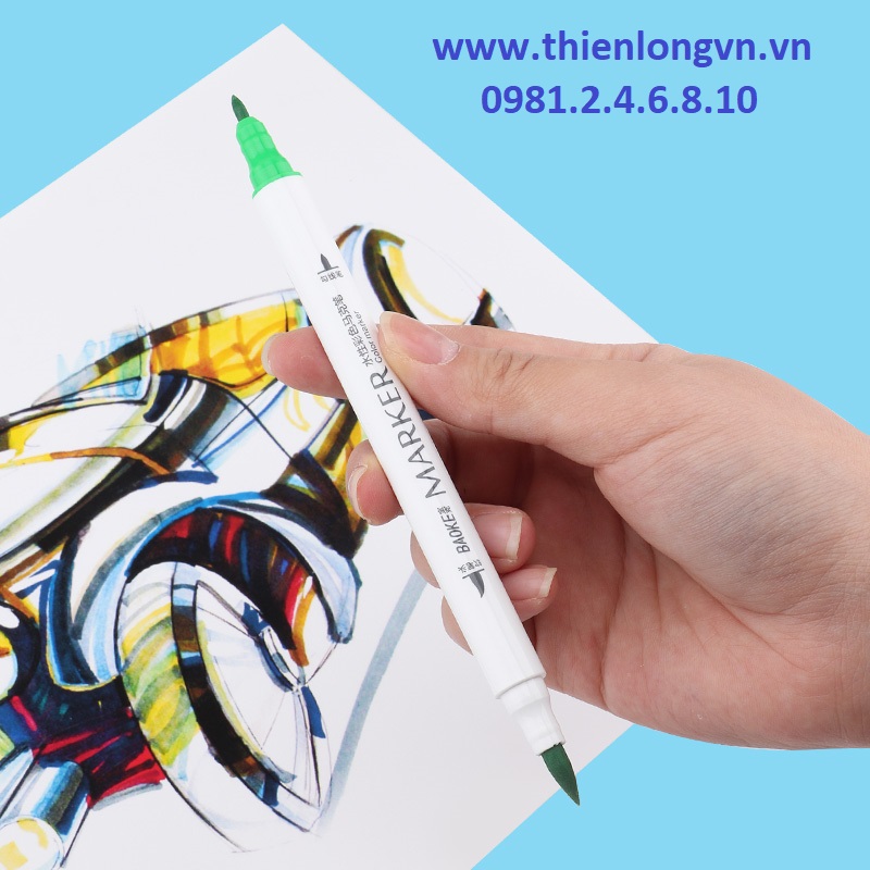 Bút lông hai đầu Marker Baoke - D289 