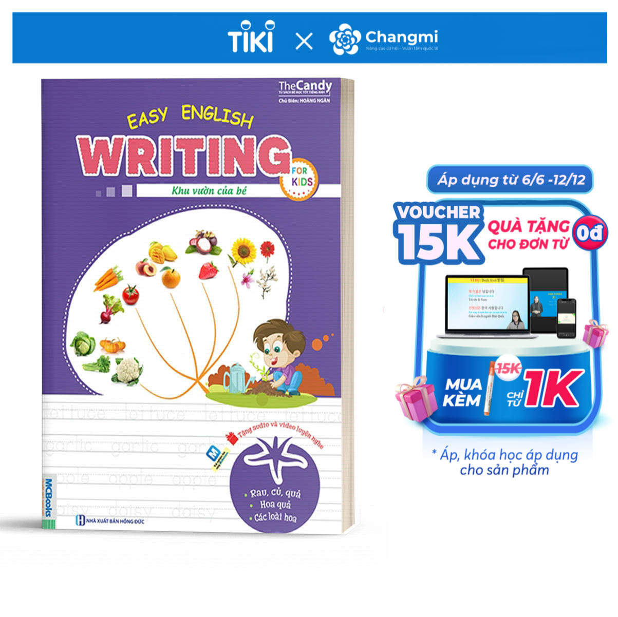 Easy English Writing For Kids - Khu Vườn Của Bé