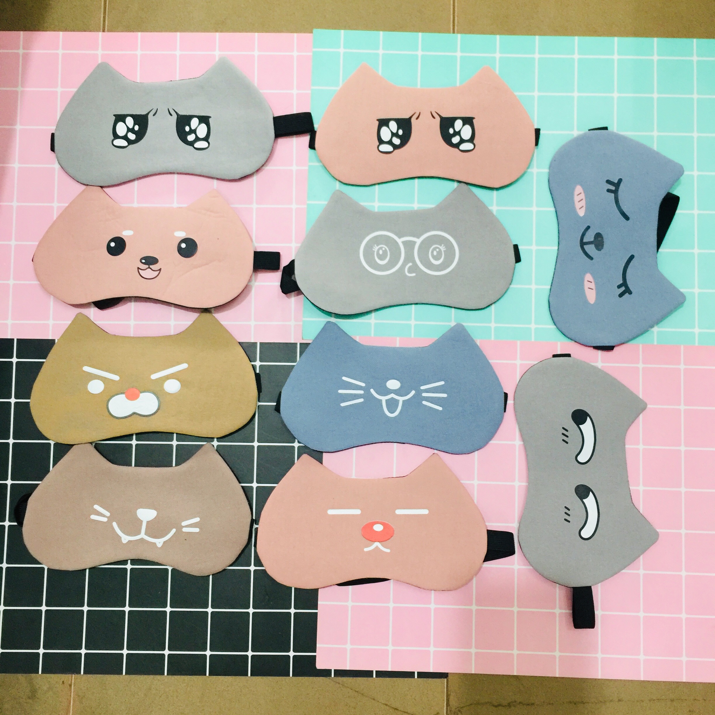 Bịt mắt ngủ hình cute combo 3 cái