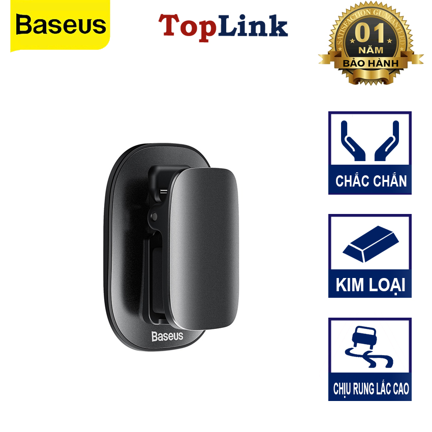 Giá Treo Kính Kẹp Thẻ Hoặc Phụ Kiện Trên Xe Ô Tô Baseus Platinum Vehicle Eyewear Clip - Hàng Chính Hãng