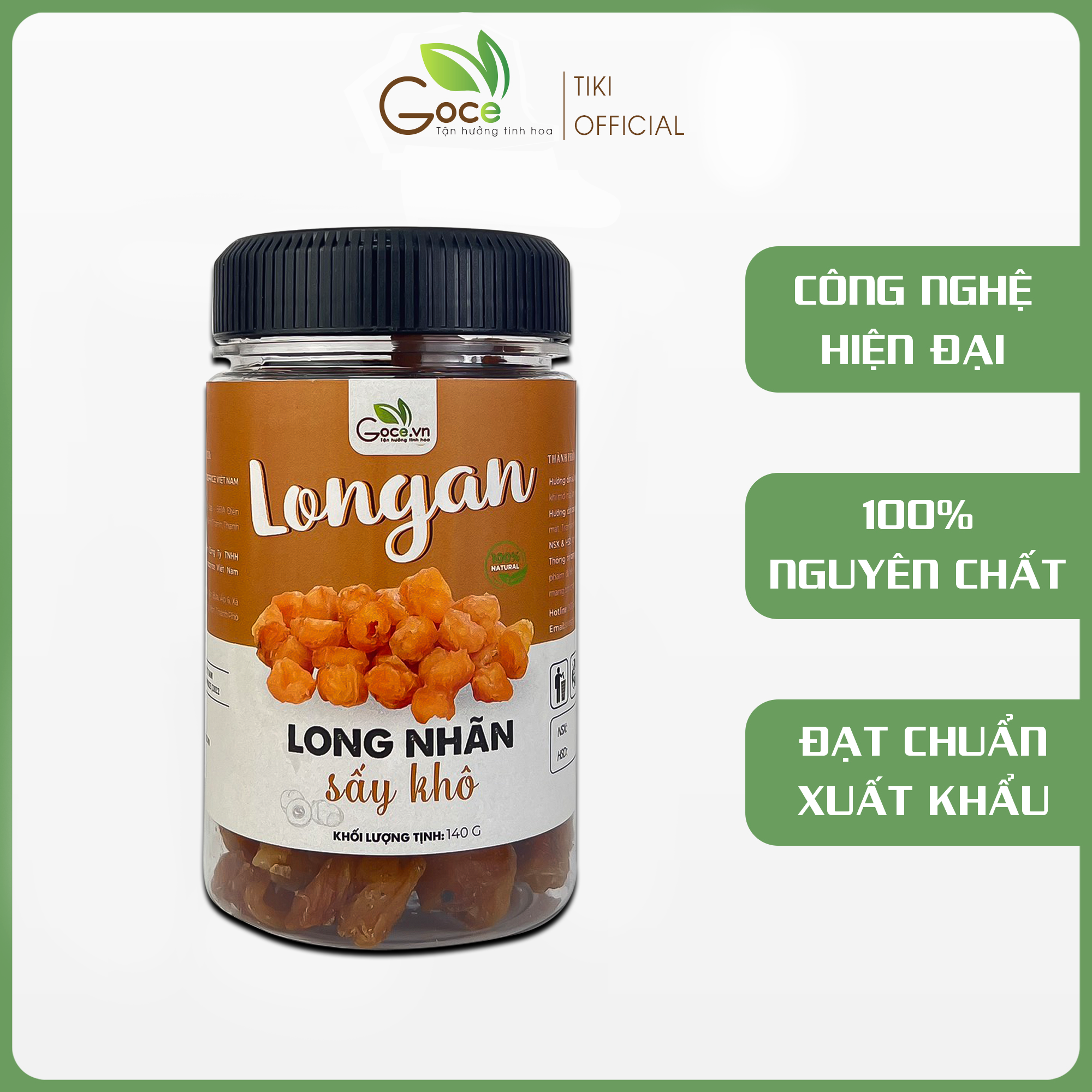 Long nhãn (Nhãn nhục) sấy khô Goce - 140g