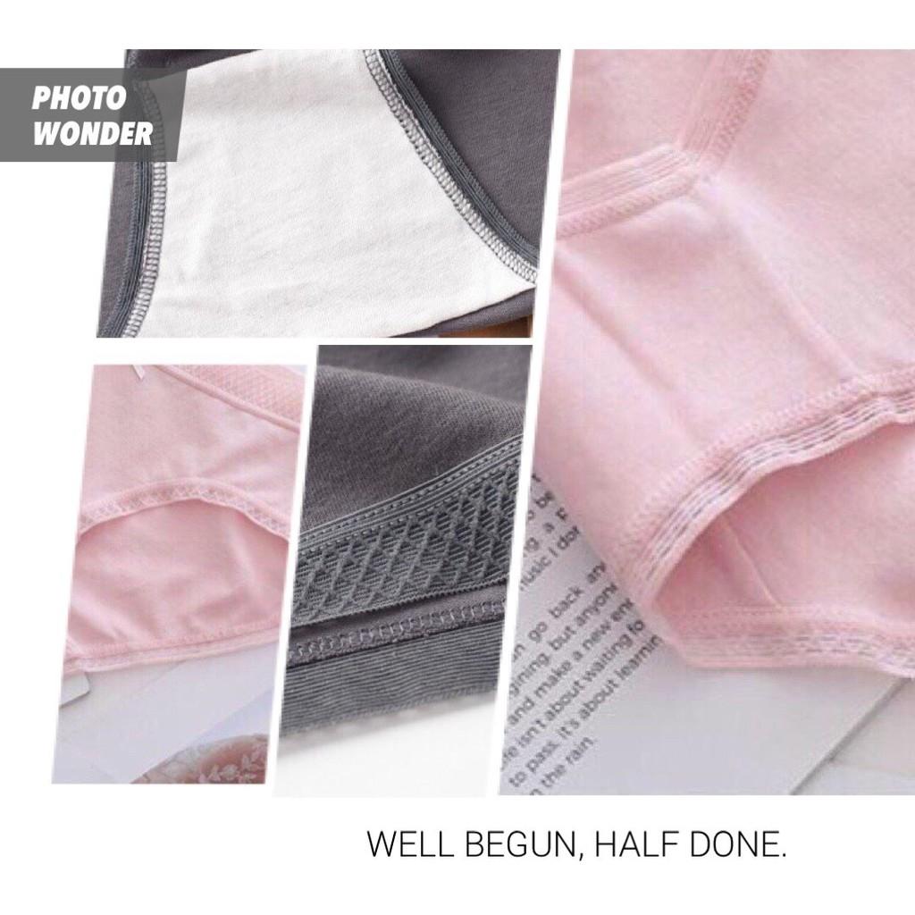 Quần lót nữ ️️ Quần lót nữ cotton kháng khuẩn - Quần chip cotton tăm tre cạp ren lưới cao cấp