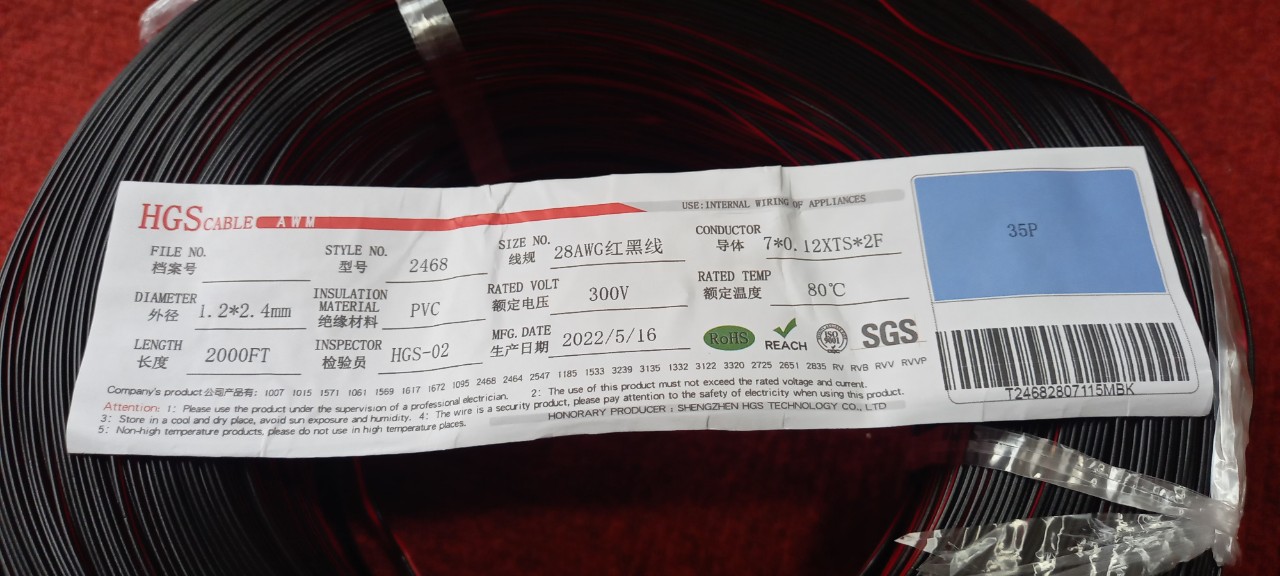 Dây điện đôi nối mạch 24AWG 28AWG