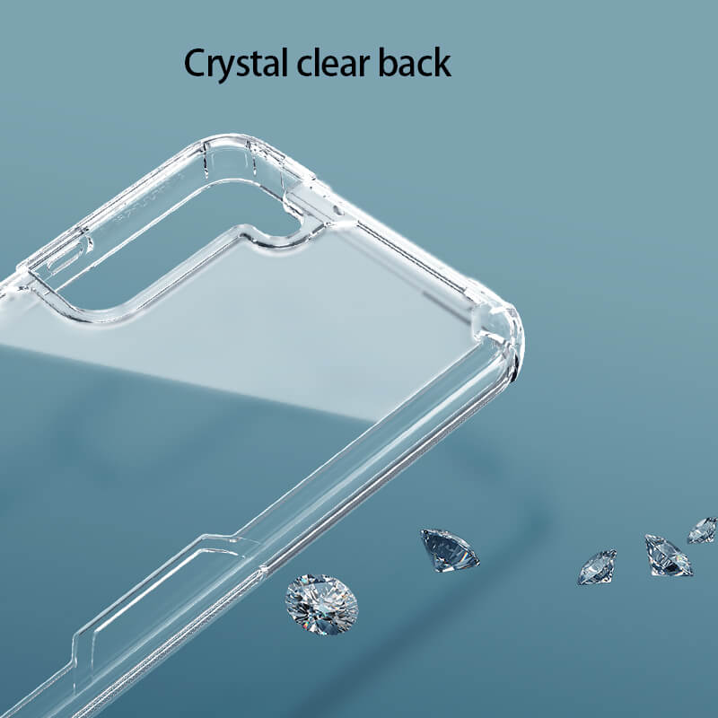 Ốp lưng silicon trong suốt cho Samsung Galaxy S22 Plus hiệu Nillkin Nature Pro mỏng 0.6mm - hàng nhập khẩu