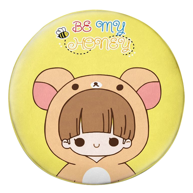 Gối tròn Cô bé gấu nâu - GOCP036