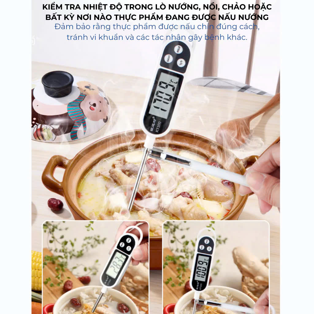 Nhiệt Kế Đo Nhiệt Độ Thức Ăn - Hàng chính hãng
