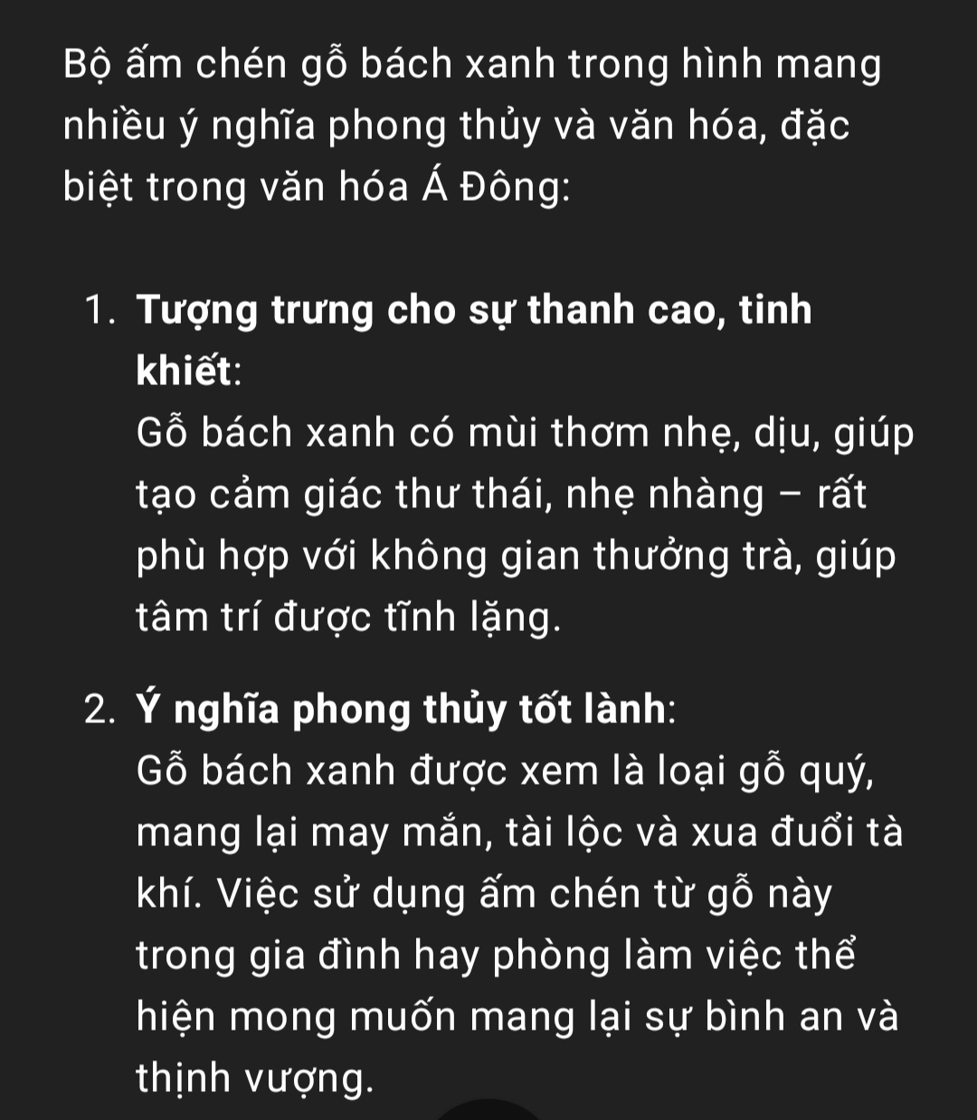 Bộ ấm chén bằng gỗ bách xanh thơm nức