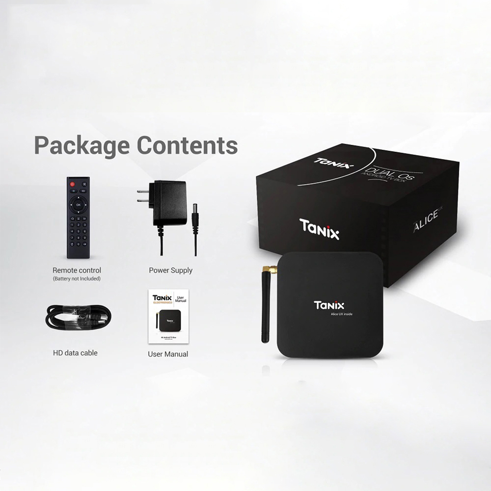 Android Tivi Box Tanix TX6 Bản Dual Wifi - Ram 4GB, Rom ATV, Android 9.0 - Hàng Chính Hãng