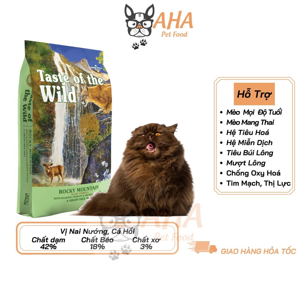 Thức Ăn Cho Mèo Ba Tư, Taste Of The Wild Bao 2kg - Thức Ăn Cho Mèo Vị Nai Nướng Cá Hồi Xông Khói
