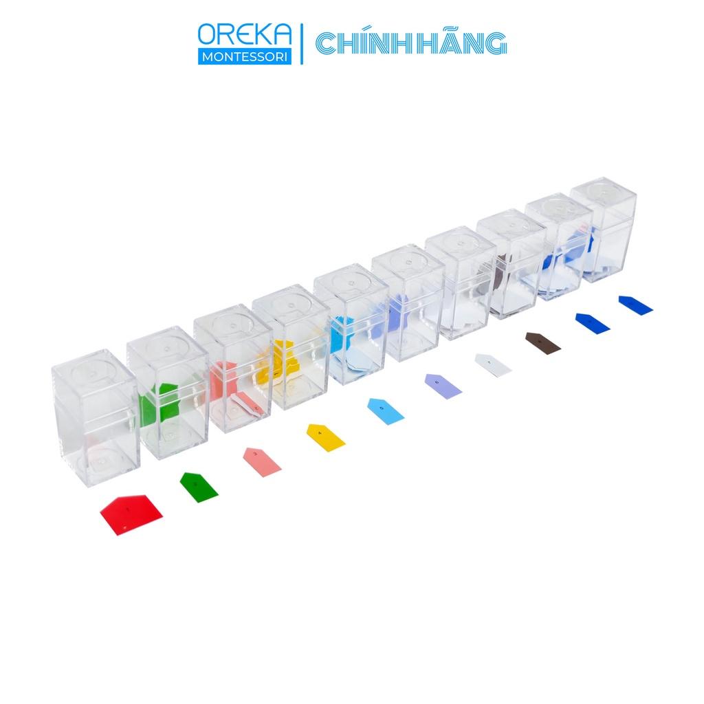 Đồ chơi trẻ em Oreka Montessori Thẻ số hình mũi tên cho Chuỗi hạt ngắn - 0520640