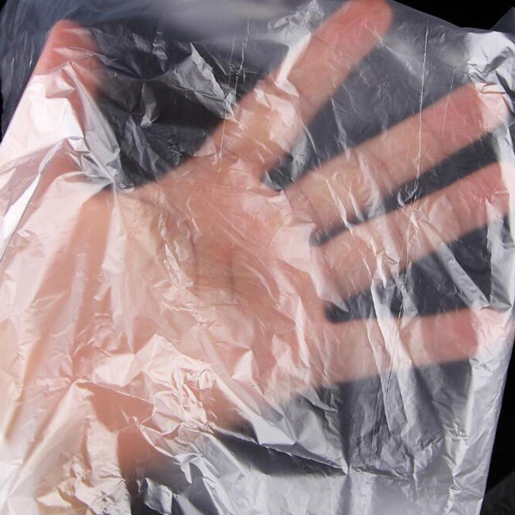 100 X Waterproof Large Disposable Hair Cutting Cape Gown Salon Barber Shop