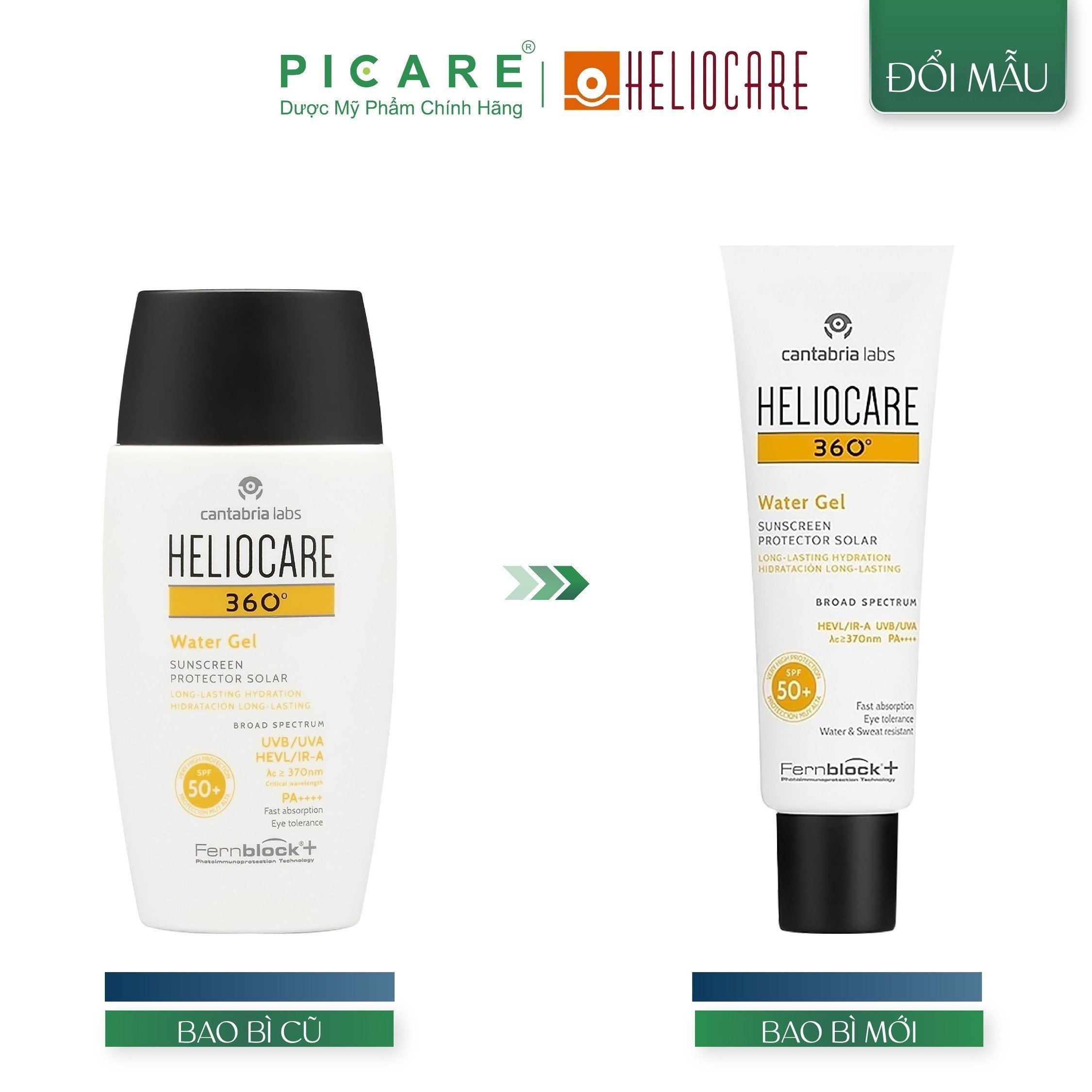 Kem Chống Nắng Heliocare Water Gel Sunscreen 360 SPF50 - 50ml