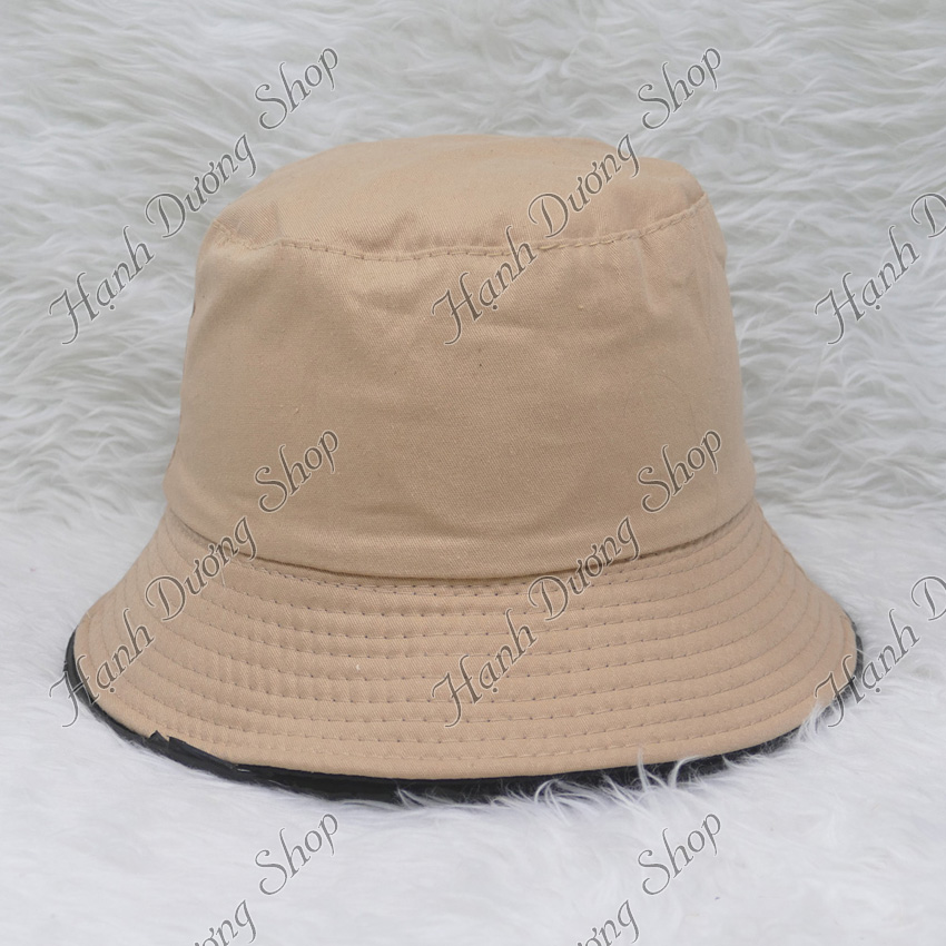 Mũ bucket tai bèo 2 mặt thêu mặt cười mang đến phong cách vui vẻ mới - Hạnh Dương