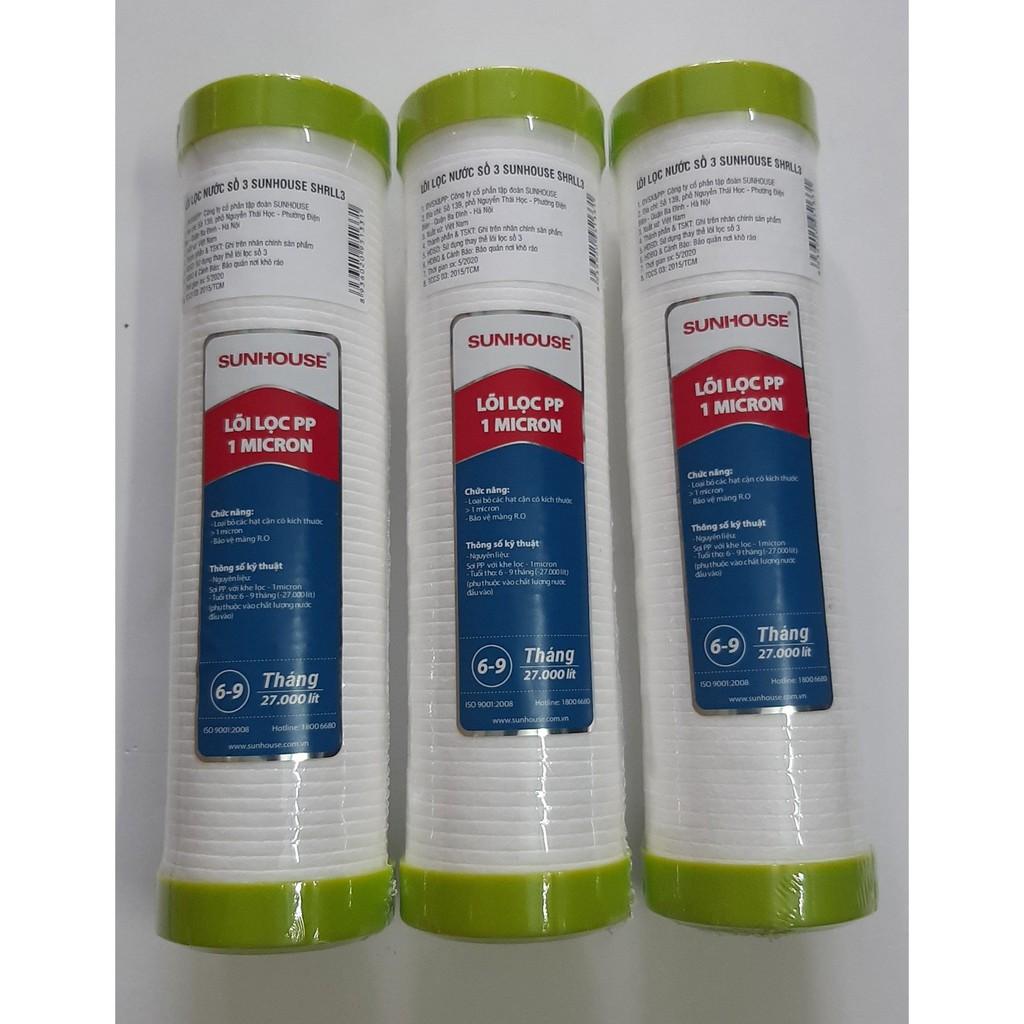 LÕI LỌC 123 SUNHOUSE DÙNG ĐƯỢC CHO TẤT CẢ MÁY LỌC NƯỚC.