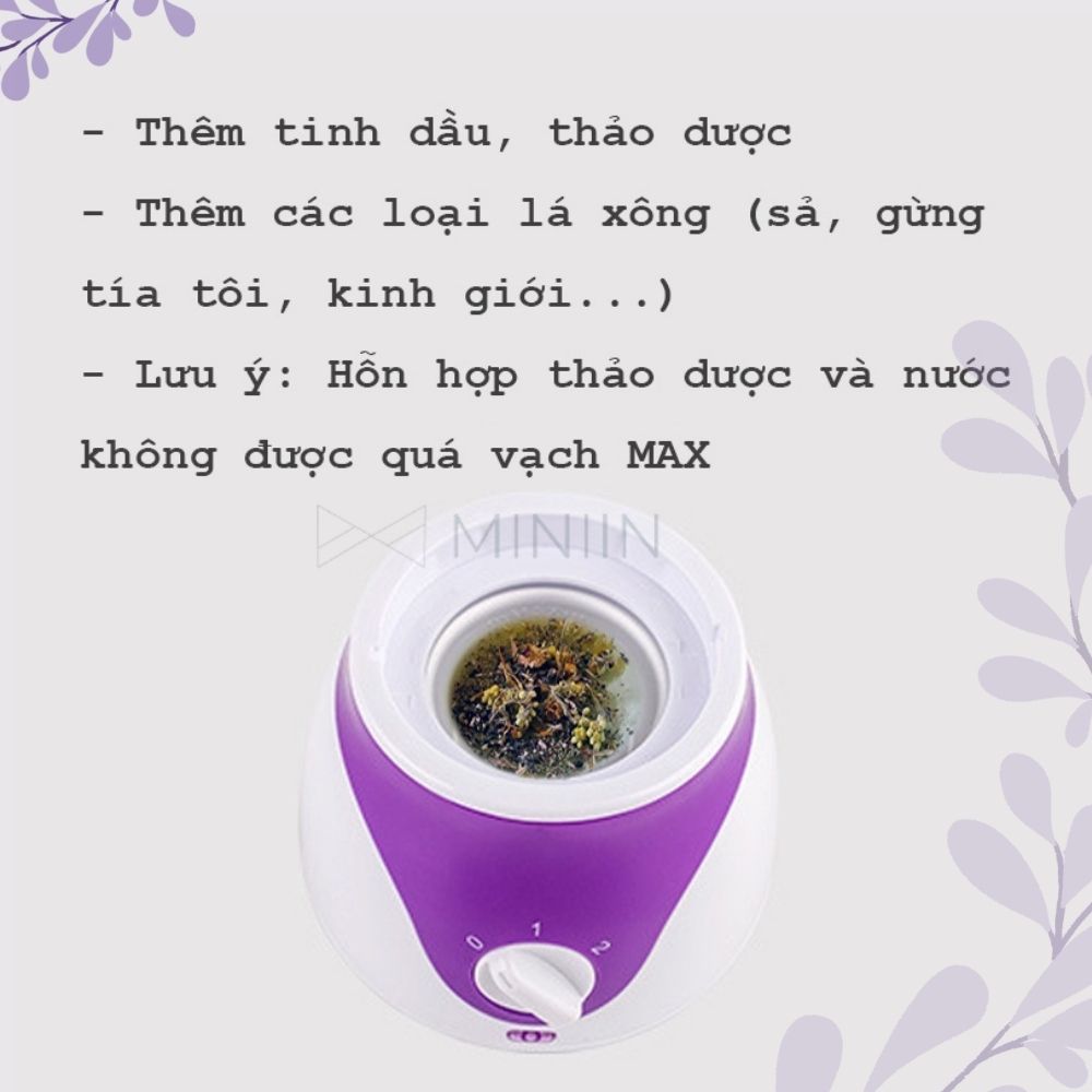 Máy Xông Tinh Dầu Mặt Mũi Họng Mini Hàng Chính Hãng MINIIN - Xông Hơi Thảo Dược Hoa Quả Tại Nhà - An Toàn Hiệu Quả