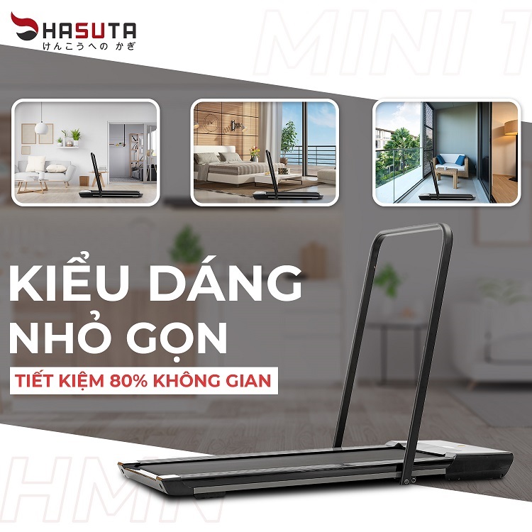 Máy chạy bộ mini Hasuta HTM MINI-01-chính hãng