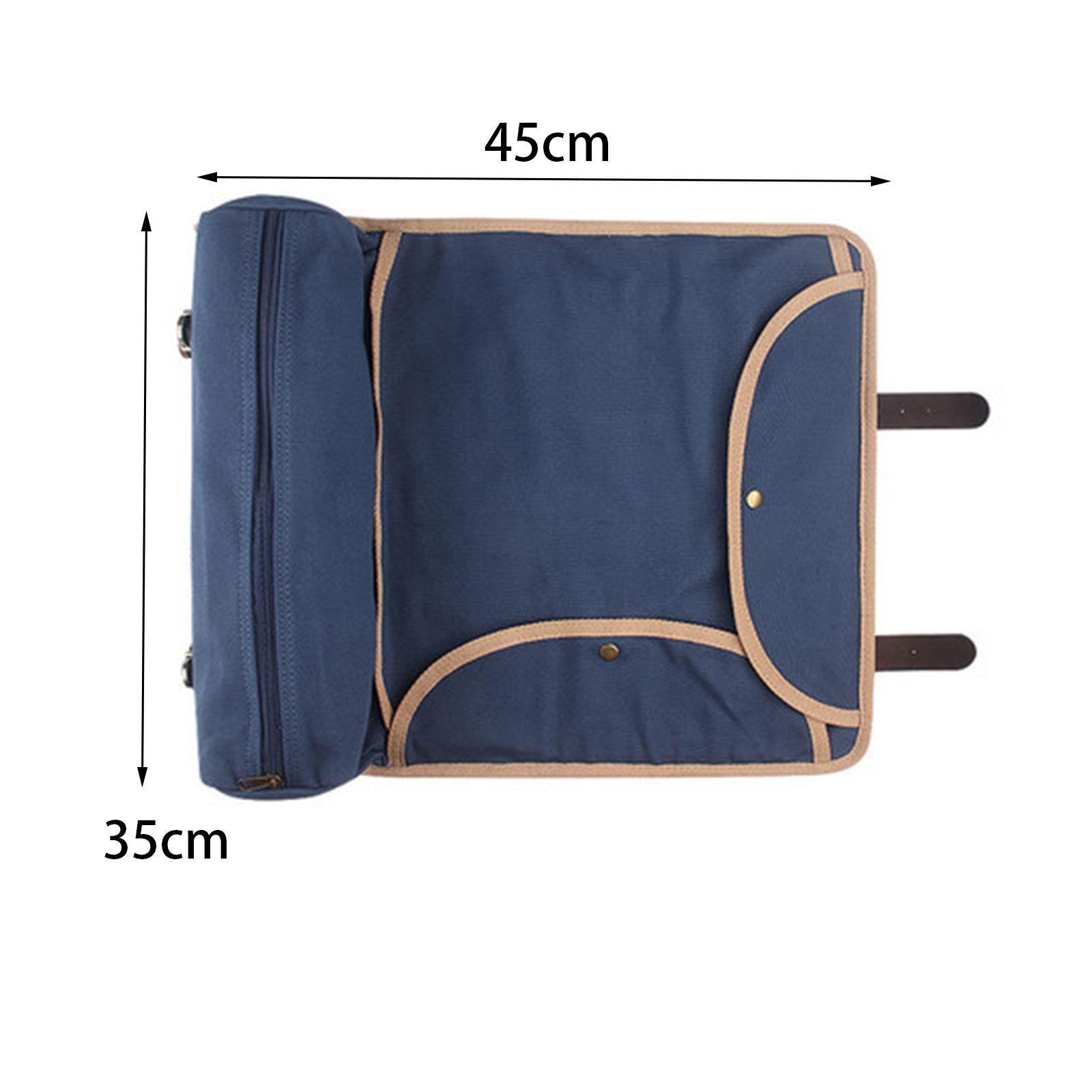 Bartender Bag Portable Canvas Bag Barware Roll Bag Case Bar Accessories
