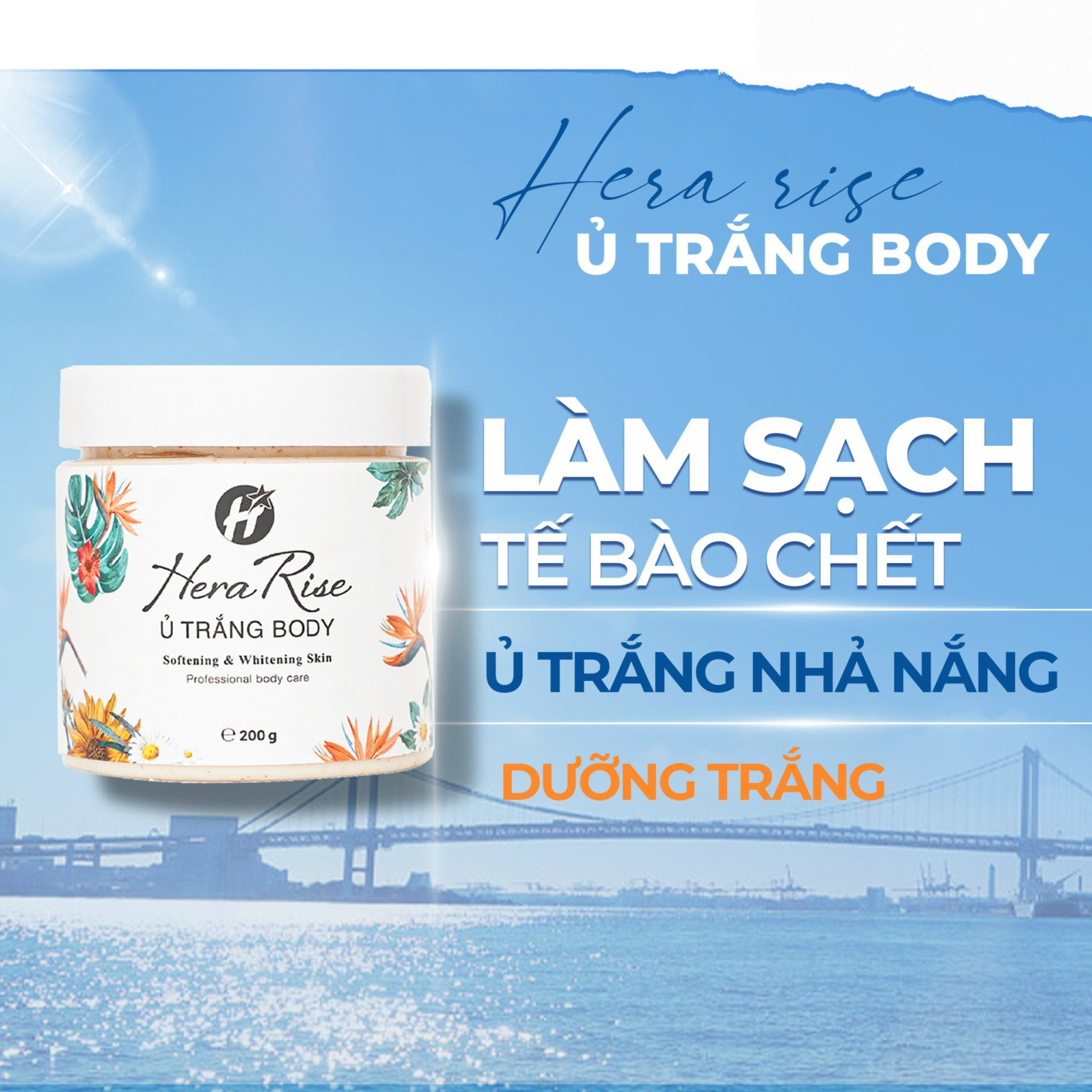 [Tặng 01 Tẩy Trang] Combo Hot Hit Kem Chống Nắng Hera + Kem Body+Ủ Trắng