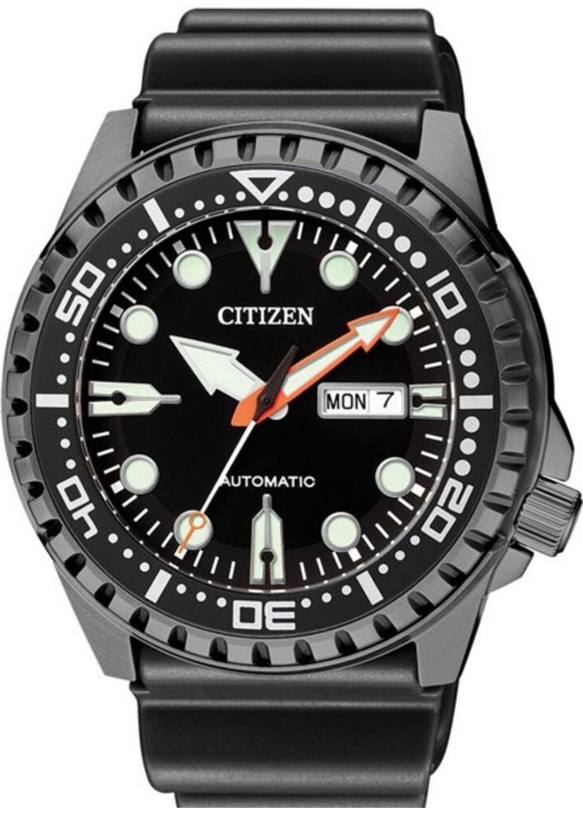 Đồng Hồ Nam Citizen Dây Cao Su NH8385-11E - Mặt Đen