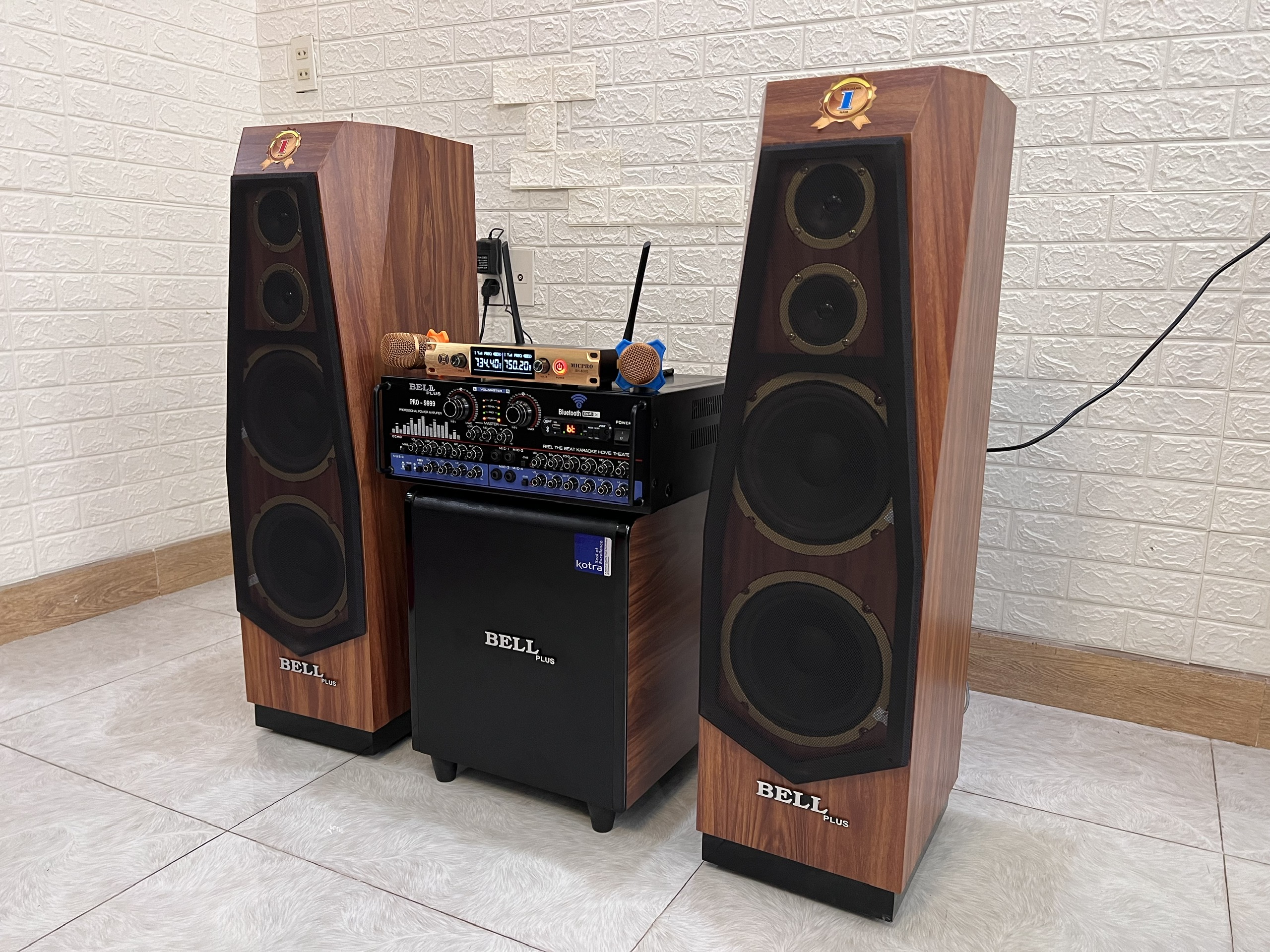 Bộ dàn âm thanh karaoke và nghe nhạc gia đình KMS - 9999XP Bellplus