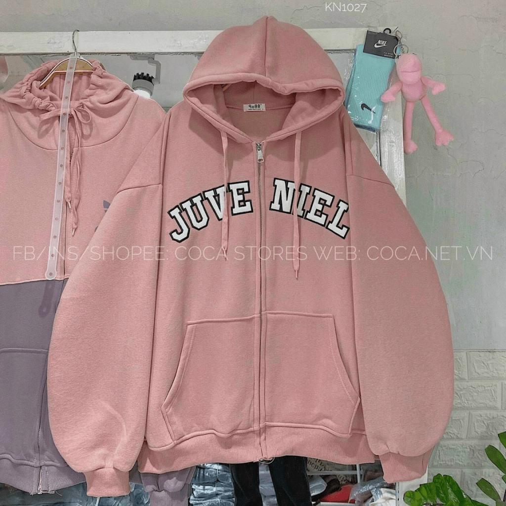 FREE SHIP ÁO KHOÁC HOODIE JUVE NIEL CÓ DÂY KÉO THỜI TRÀNG SÀNH ĐIỆU SIÊU CUTE DỄ THƯƠNG VALENTINA SHOP