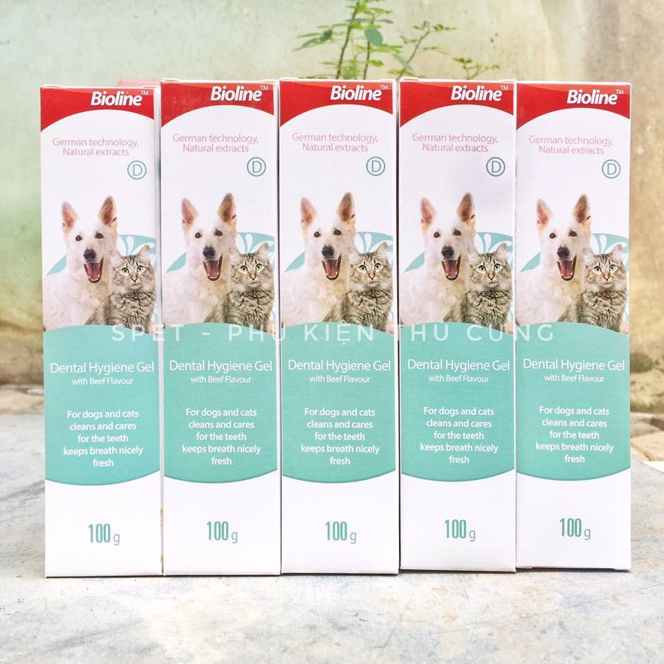 Gel vệ sinh răng miệng - gel loại bỏ cao răng, diệt vi khuẩn bioline 100gr