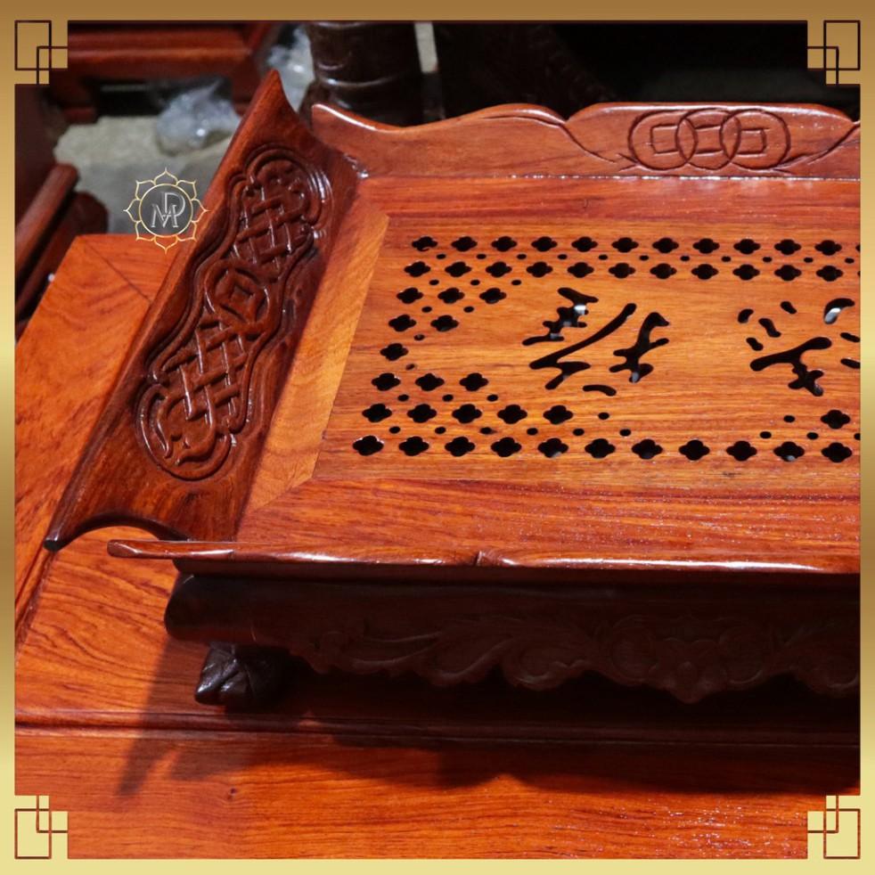 Khay trà thuyền gỗ hương cao cấp 2 kích cỡ