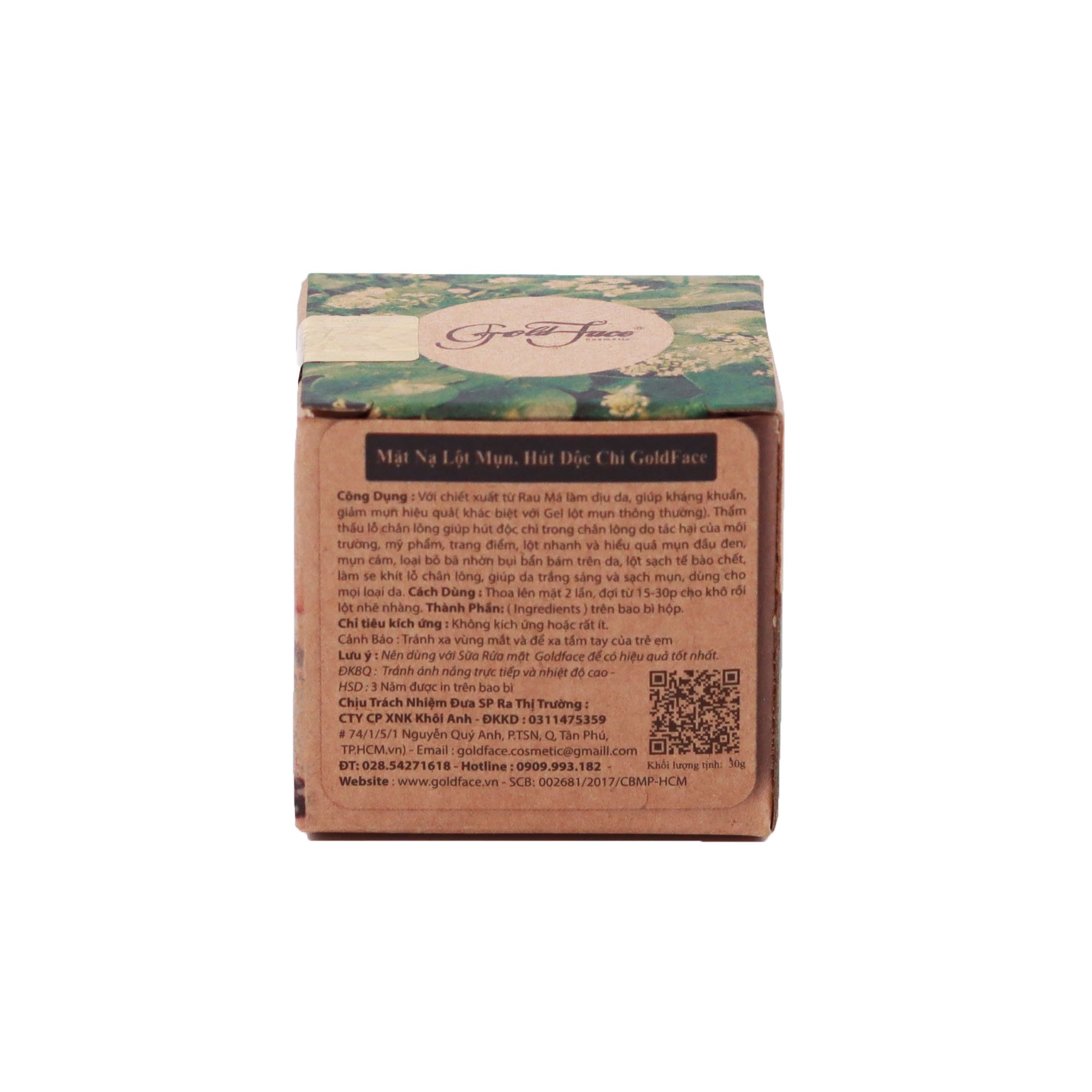 Mặt Nạ Lột Mụn, Hút Độc Chì GoldFace Mask Peeling Acne 30g