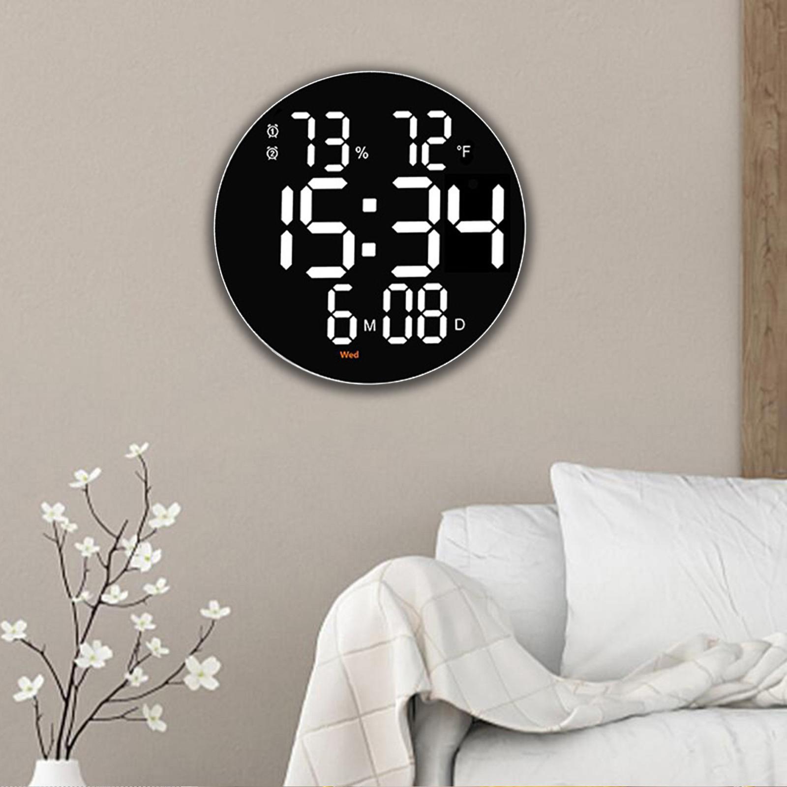 Wall Clock USB Powered Clock Digital Clock for Living Room