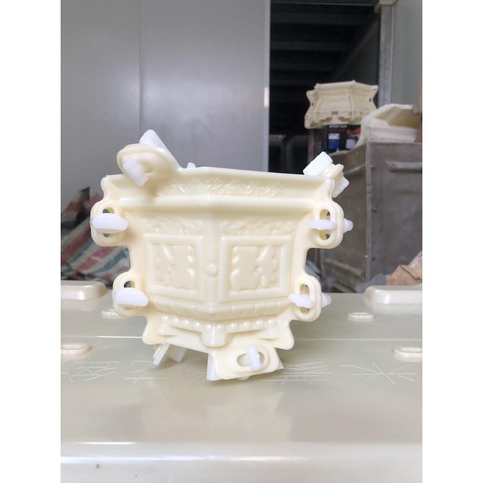 Khuôn đúc chậu cảnh lục giác rộng 15cm nhựa ABS có lòng trong