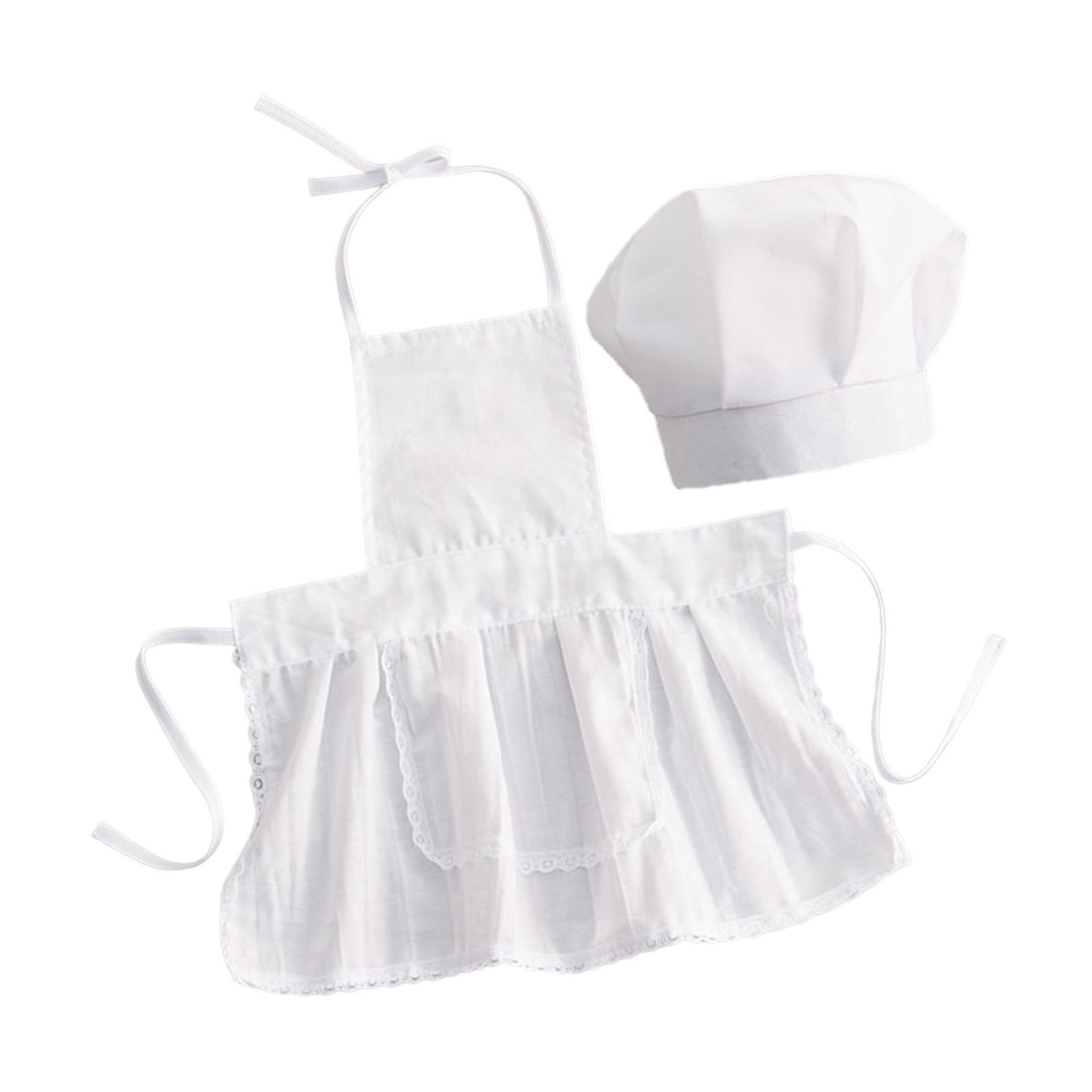 2 Pieces Baby Chef Apron and Hat Infant Baby Chef Costume Kids Costumes Set