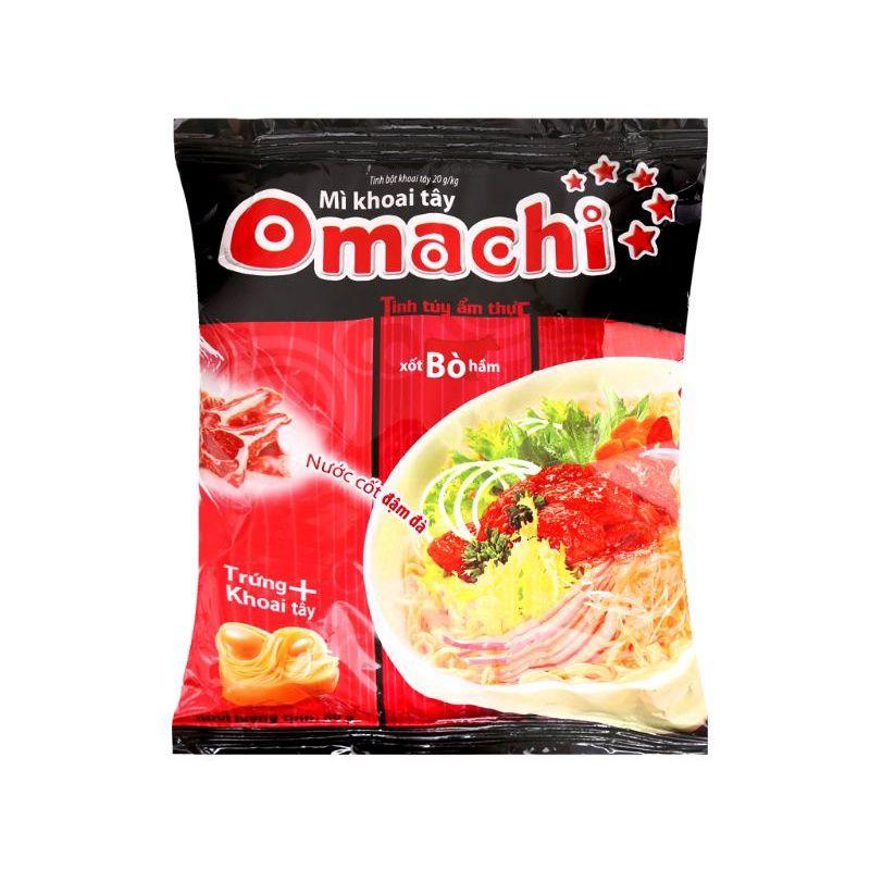 Thùng 30 gói Mì Omachi Xốt bò hầm 80gr