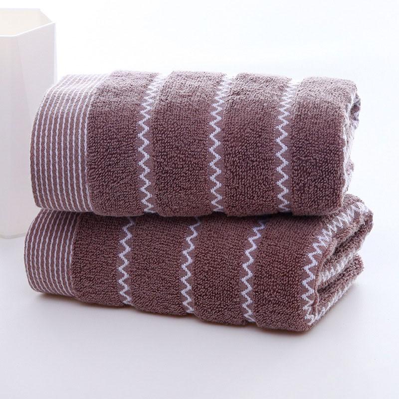 Khăn Tắm Lau Đầu Sợi Bông Cotton Siêu Thấm Hút - Khăn Lau Mặt Gợn Nước (34x74cm)