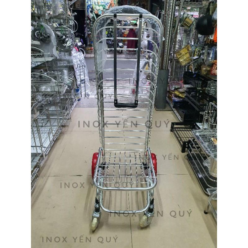 Xe kéo đi chợ 4 bánh tay cầm to