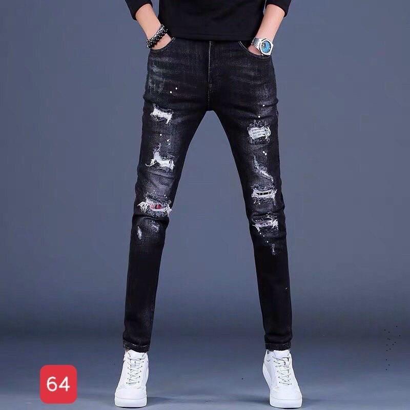 Quần jean nam - quần bò nam co dãn ôm form tôn dáng chuẩn, quần jean thời trang cao cấp nam Muradfashion mẫu MSS05