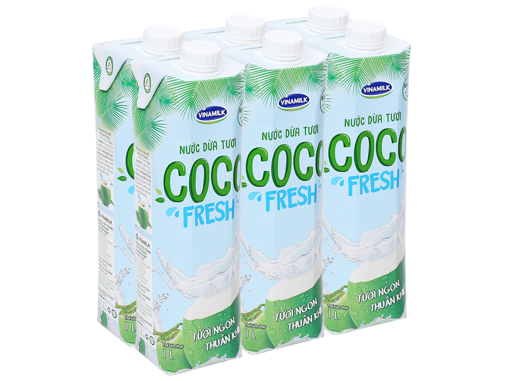 Thùng 12 hộp nước dừa tươi Vinamilk Coco Fresh 1 lít