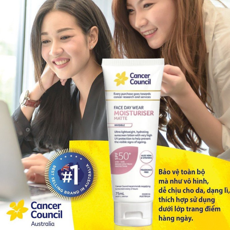 Kem Chống Nắng Cancer Council Active/Sensitiv/Ultra/Everyday SPF 50+/ PA +++ 110ml