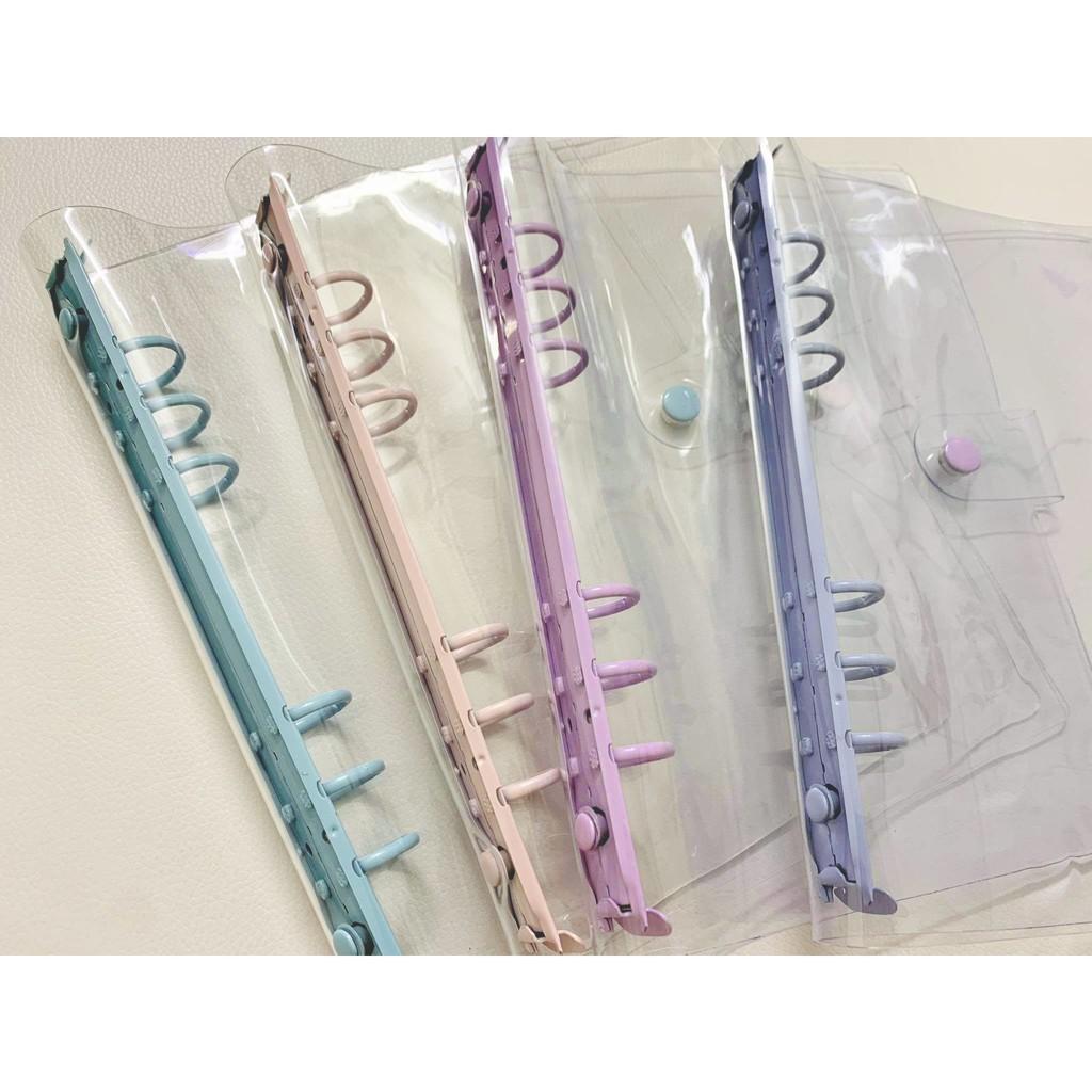 Bìa Sổ Còng Size A6 A5 A4 B5 6 lỗ 9 lỗ 4 lỗ - File Bìa Còng Inox Tặng kèm Dây Buộc Sổ